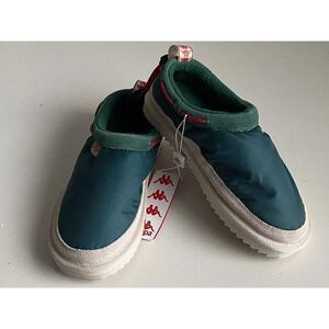 KAPPA 222 BANDA MULE Green Eggnog Slippers Mules Lined Men's Sz 6 Women’s 7.5